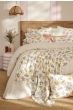 Plaid 130 x 160 cm Quadruple Gaze de Coton Fleurie – AVA