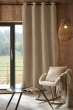 Lot de 2 Rideaux 140 x 240 cm – Blackout total & Thermique – Double polaire – Beige lin