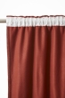 Lot de 2 Rideaux Blackout Terracotta 140 x 260 cm – Occultant Polaire – Galon Fronceur