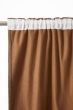 Lot de 2 Rideaux Blackout Camel 140 x 260 cm – Occultant Polaire – Galon Fronceur