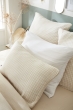 Coussin déhoussable 40 x 60 cm - Double gaze de coton tissée teinte - VICKIE - Pampa