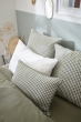 Coussin déhoussable 40 x 60 cm - Double gaze de coton tissée teinte - VICKIE - Romarin