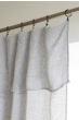 Rideau ajustable + 8 anneaux pince 140 x 270 cm Polyester fils teints effet chambray DUA Galet