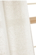 Rideau ajustable + 8 anneaux pince 140 x 270 cm Polyester fils teints effet chambray DUA Sable