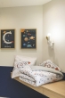 Parure de lit enfant 240 x 220 cm + 2 taies d’oreiller 100% coton imprimé GALAXIE