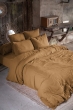 Pack Drap Housse 140 x 190 cm + 2 Taies d’Oreiller 60 x 60 cm Double Gaze de Coton GAÏA Camel