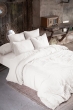 Parure de lit 240 x 220 cm Double gaze de coton GAÏA Blanc + 2 taies 60x60 cm