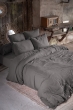 Pack Drap Housse 140 x 190 cm + 2 Taies d’Oreiller 60 x 60 cm Double Gaze de Coton GAÏA Granit