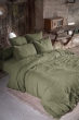 Pack Drap Housse 140 x 190 cm + 2 Taies d’Oreiller 60 x 60 cm Double Gaze de Coton GAÏA Romarin