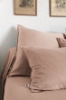 Lot de 2 taies d’oreiller 63 x 63 cm Lyocell uni – LYSANDRE Blush