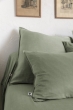 Lot de 2 taies d’oreiller 63 x 63 cm Lyocell uni – LYSANDRE Thym