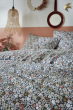Parure de lit réversible MALIA 140 x 200 cm + 1 taie 100% coton 57 fils