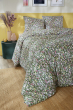 Parure de lit réversible MYOSOTIS 240 x 220 cm + 2 taies 100% coton 57 fils