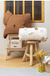 Parure de lit réversible POMPON 140 x 200 cm + 1 taie – 100% coton – 57 fils