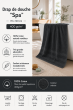 Drap de Douche Spa 70 x 140 cm 100% Coton 400 gr/m² - Ardoise