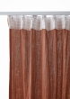 Lot de 2 Rideaux Galon Fronceur double Gaze de coton – Terracotta – 140 x 240 cm