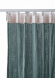 Lot de 2 Rideaux Galon Fronceur double Gaze de coton – Bleu canard – 140 x 240 cm