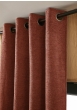 Lot de 2 Rideaux Ultra Occultants Doublés Polaire – Bjorn Terracotta – 140 x 180 cm