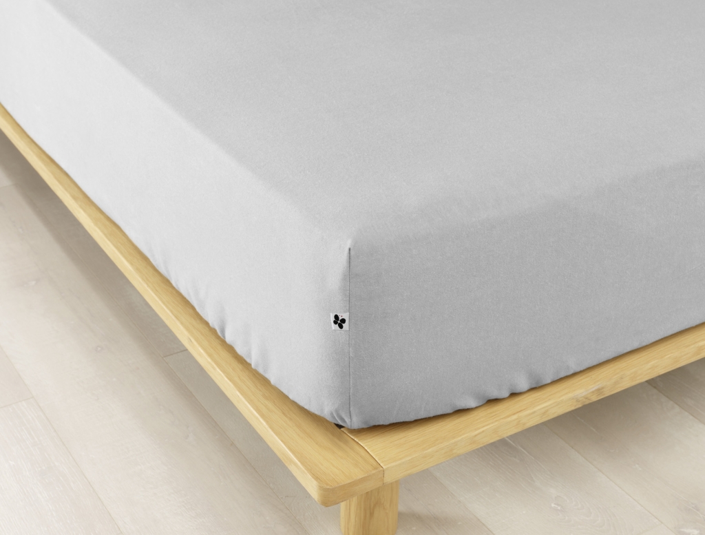 Drap-Housse 2 Personnes 160 x 200 cm – Flanelle Chaude – Bonnet 30 cm – Candice Gris