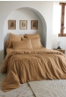 Drap-housse 180 x 200 cm – Lyocell uni Camel – LYSANDRE – Bonnet 30 cm