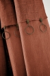 Lot de 2 Rideaux en coton Ajustables Sixtine – Terracotta – 140 x 270 cm