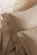 Taie d’oreiller 65 x 65 cm Percale 120 fils Ficelle – PERRINE