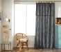 Rideau Ajustable 140 x 300 cm Double Gaze de Coton Vichy VICKIE – Truffe