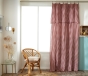 Rideau Ajustable 140 x 300 cm Double Gaze de Coton Vichy VICKIE – Terracotta