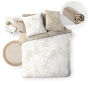 Pack Botanica Naturel – Housse de Couette Réversible 240 x 220 cm Coton + Drap Housse Beige 140x190 cm