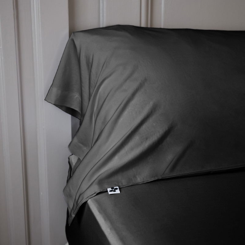 Taie de Traversin 85 x 185 cm – Satin de Bambou – Salomé Truffe