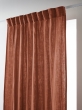 Lot de 2 Rideaux Galon Fronceur double Gaze de coton – Terracotta – 140 x 240 cm