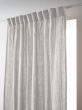 Lot de 2 Rideaux Galon Fronceur double Gaze de coton – Perle – 140 x 240 cm