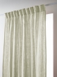 Lot de 2 Rideaux Galon Fronceur double Gaze de coton – Vert d'eau – 140 x 240 cm