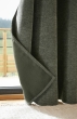 Lot de 2 Rideaux Blackout Romarin 140 x 260 cm – Occultant Polaire – Galon Fronceur