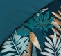 Housse de couette 140 x 200 cm en coton – Alianor Bleu – Imprimé tropical chic