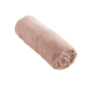 Parure de lit 260 x 240 cm + drap housse 160 x 200 cm + 2 taies 60 x 60 cm gaze de coton Guimauve