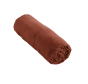 parure de lit 140 x 200 cm + drap housse 90 x 190 cm + 1 taie 60 x 60 cm double gaze de coton Terracotta