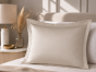 Taie d'Oreiller 50 x 70 cm Sable – Satin de Coton 120 Fils/cm² – Hôtellerie Haut de Gamme