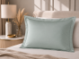 Taie d'Oreiller 50 x 70 cm Céladon – Satin de Coton 120 Fils/cm² – Hôtellerie Haut de Gamme
