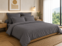 Housse de Couette 260 x 240 cm – 100% Coton 57 Fils/cm² – Ardoise