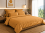Housse de Couette 260 x 240 cm – 100% Coton 57 Fils/cm² – Miel