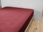 Pack Drap Housse 140 x 190 cm + 2 Taies d’Oreiller 60 x 60 cm Double Gaze de Coton GAÏA Bordeaux