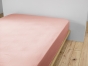Pack Drap Housse 140 x 190 cm + 2 Taies d’Oreiller 60 x 60 cm Double Gaze de Coton GAÏA Rose pêche 
