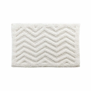 Tapis de bain 50 x 80 cm coton jacquard tufte angelis Sans