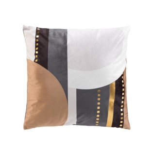 Coussin dehoussable compresse 45 x 45 cm velours imp. metallise naez des place Sans