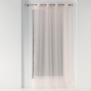 Panneau a oeillets 140 x 240 cm voile imprime metallise orion Rose