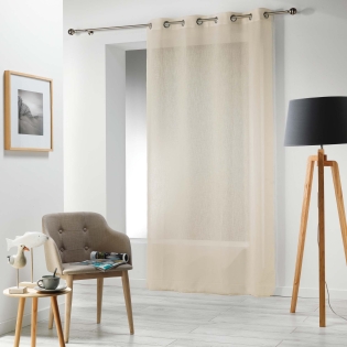 Panneau a oeillets 140 x 240 cm voile tisse carlin