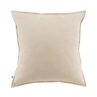 Taie d'oreiller chaude flanelle 63 x 63 cm Candice Beige