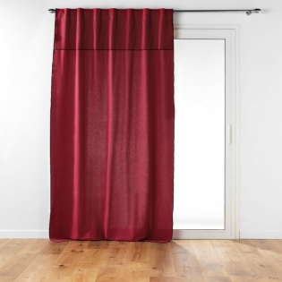 Ridea passant cache-volants en coton 140 x 240 cm Mistraline Bordeaux