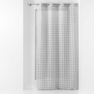 Panneau a oeillets 140 x 240 cm tisse fantaisie karrona Gris